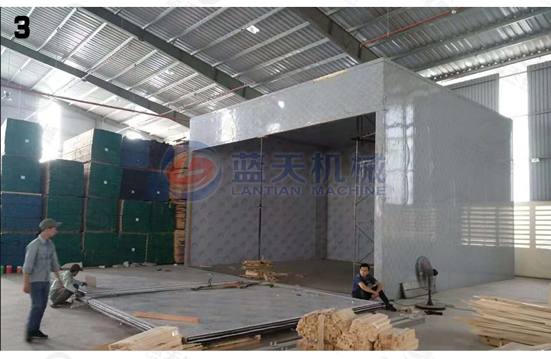 木材烘干機安裝現場(chǎng)