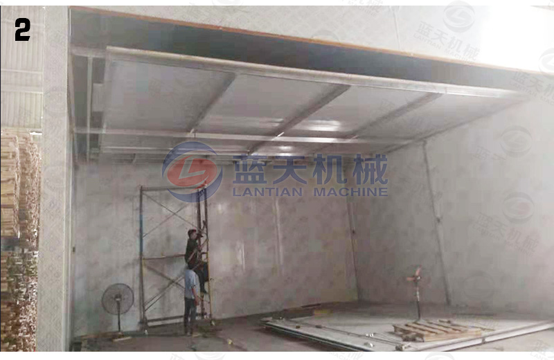 木材烘干機安裝現場(chǎng)