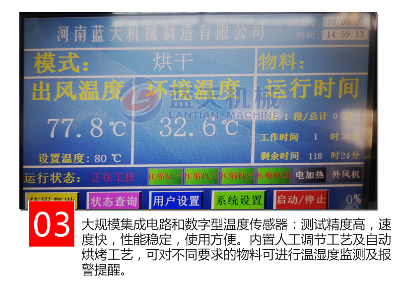 辣椒烘干機特點(diǎn)